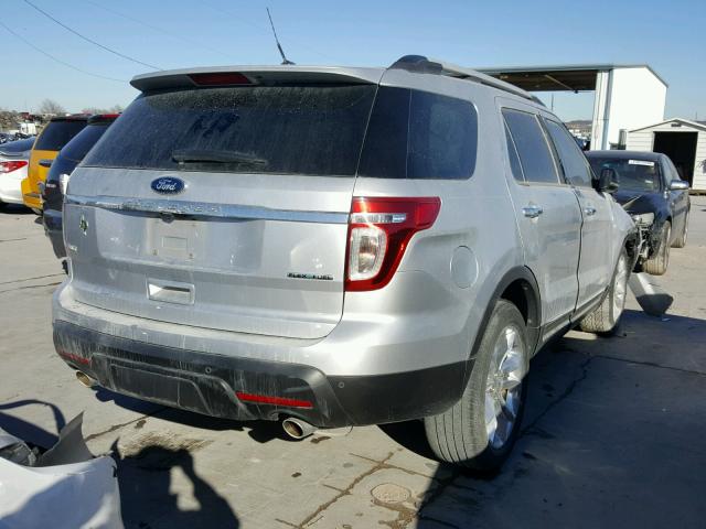 1FM5K7D86DGB06194 - 2013 FORD EXPLORER X SILVER photo 4