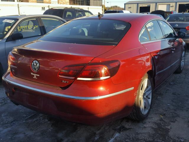 WVWBP7AN1DE558939 - 2013 VOLKSWAGEN CC SPORT RED photo 4