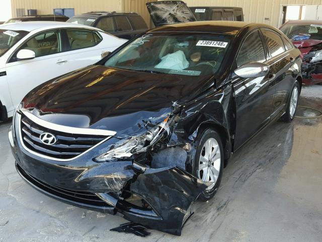 5NPEB4AC1DH554382 - 2013 HYUNDAI SONATA GLS BLACK photo 2