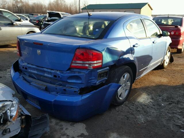 1B3LC46K78N251375 - 2008 DODGE AVENGER SE BLUE photo 4