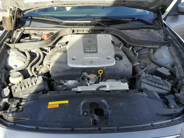 JNKCV64E88M104424 - 2008 INFINITI G37 BASE GRAY photo 7