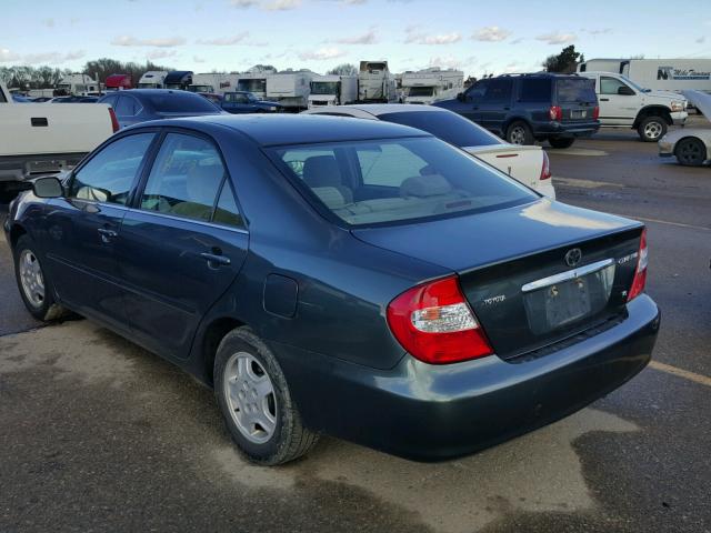 4T1BF32K83U553382 - 2003 TOYOTA CAMRY LE GREEN photo 3