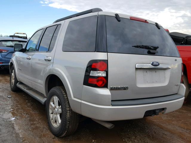 1FMEU63E57UA61217 - 2007 FORD EXPLORER X SILVER photo 3