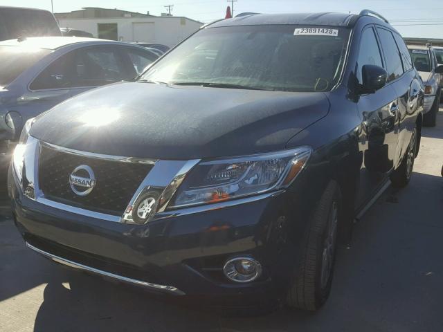 5N1AR2MN1FC606521 - 2015 NISSAN PATHFINDER BLUE photo 2