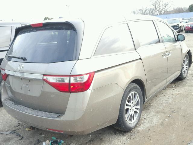 5FNRL5H68CB084871 - 2012 HONDA ODYSSEY EX GOLD photo 4