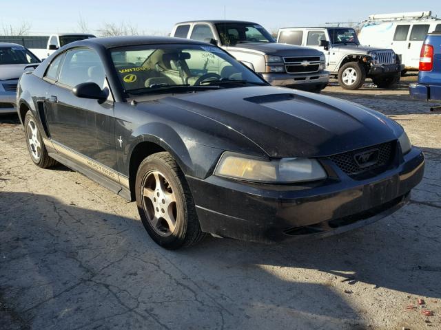 1FAFP40492F170315 - 2002 FORD MUSTANG BLACK photo 1