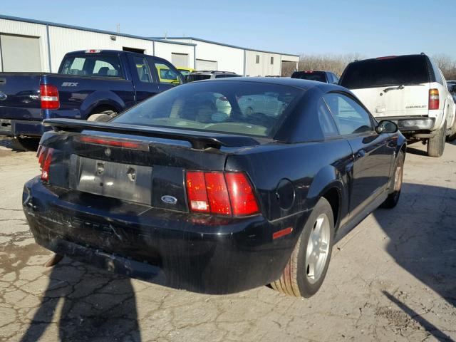 1FAFP40492F170315 - 2002 FORD MUSTANG BLACK photo 4