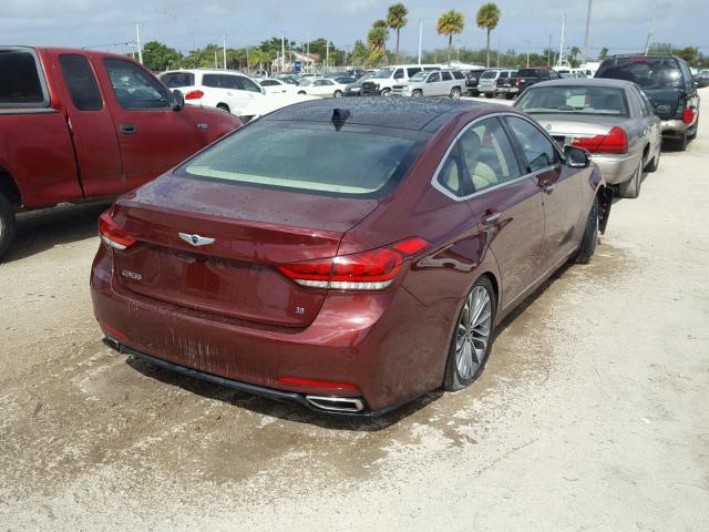 KMHGN4JE4FU045523 - 2015 HYUNDAI GENESIS 3. BURGUNDY photo 4