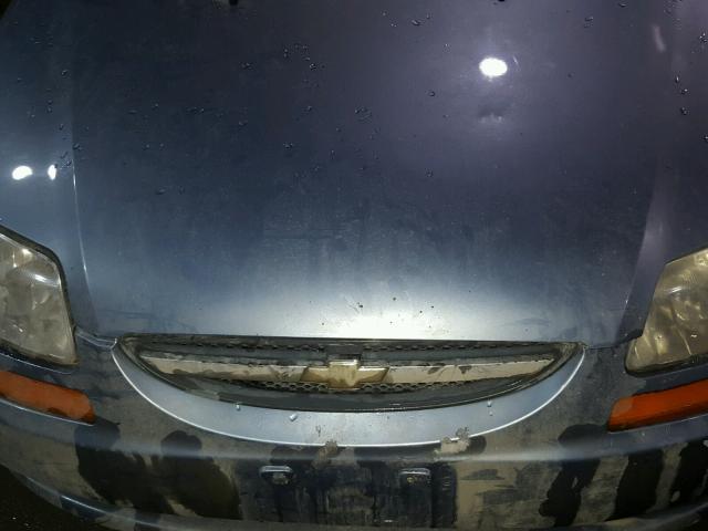 KL1TD66627B781965 - 2007 CHEVROLET AVEO BASE BLUE photo 7