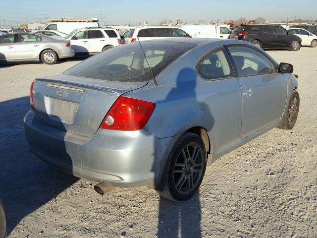 JTKDE177750029152 - 2005 TOYOTA SCION TC BLUE photo 4