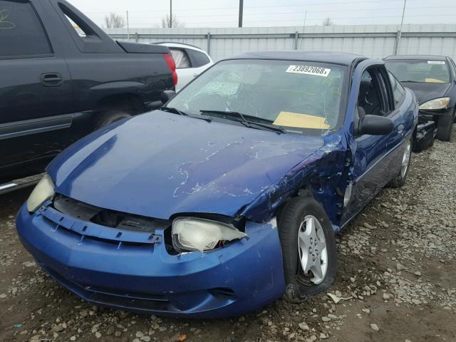 1G1JC12FX37385090 - 2003 CHEVROLET CAVALIER BLUE photo 2