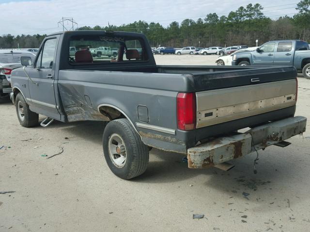 1FTEF15N7NLA70955 - 1992 FORD F150 BLACK photo 3