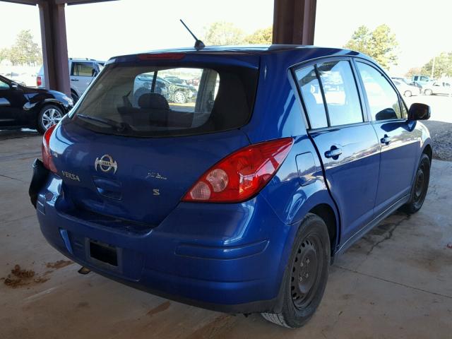 3N1BC13E77L438849 - 2007 NISSAN VERSA S BLUE photo 4