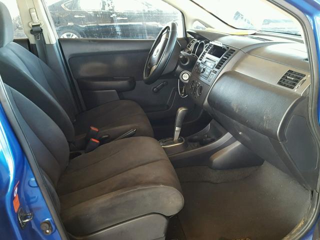 3N1BC13E77L438849 - 2007 NISSAN VERSA S BLUE photo 5