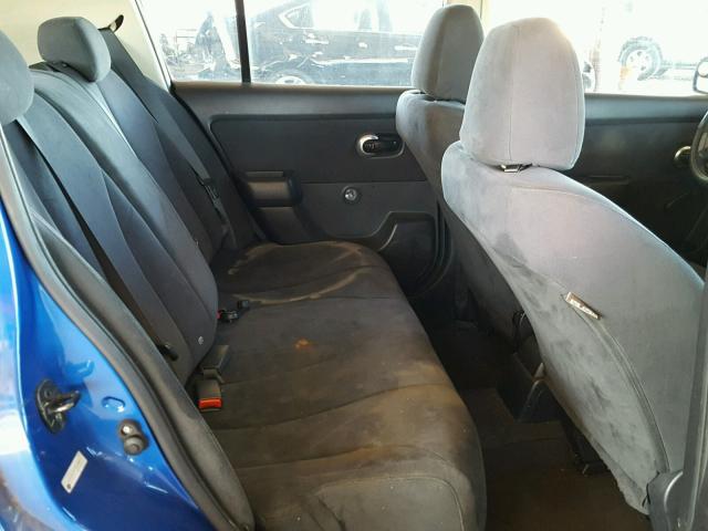 3N1BC13E77L438849 - 2007 NISSAN VERSA S BLUE photo 6