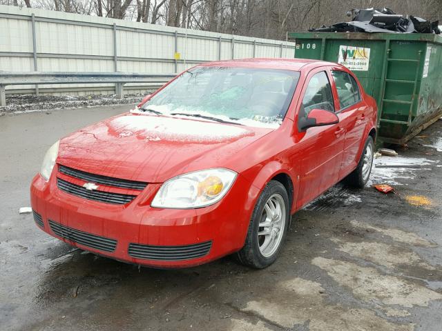 1G1AL55F277373833 - 2007 CHEVROLET COBALT LT RED photo 2