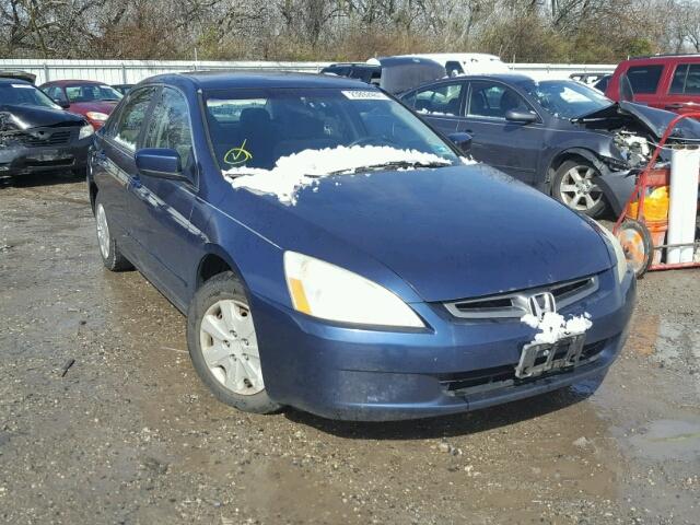 1HGCM56373A039197 - 2003 HONDA ACCORD LX BLUE photo 1