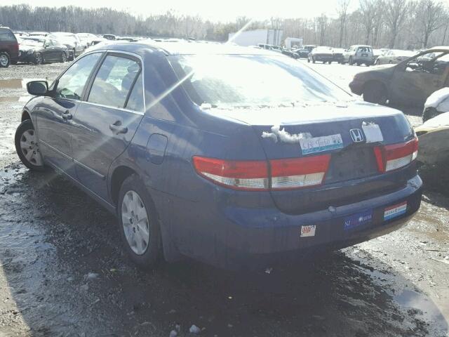 1HGCM56373A039197 - 2003 HONDA ACCORD LX BLUE photo 3