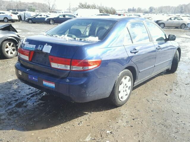 1HGCM56373A039197 - 2003 HONDA ACCORD LX BLUE photo 4