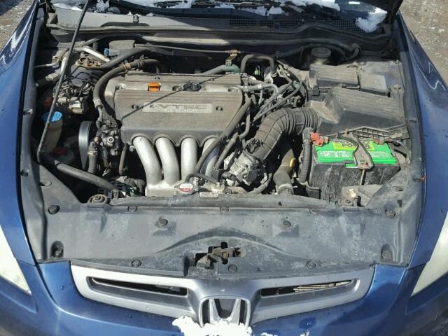 1HGCM56373A039197 - 2003 HONDA ACCORD LX BLUE photo 7