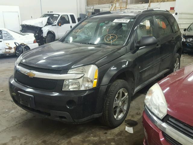 2CNDL23FX76011668 - 2007 CHEVROLET EQUINOX LS BLACK photo 2