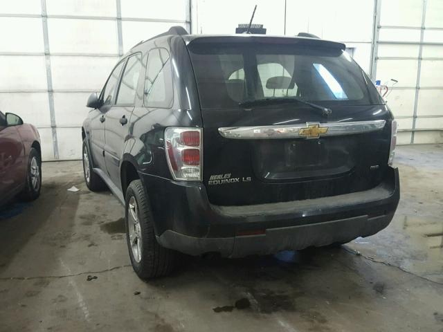 2CNDL23FX76011668 - 2007 CHEVROLET EQUINOX LS BLACK photo 3