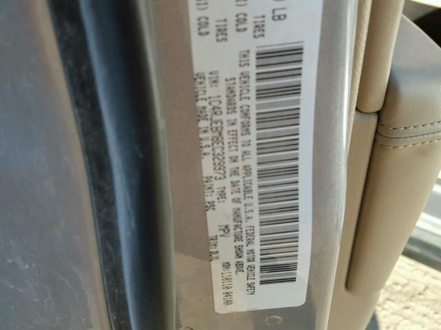 1C4RJEBM8EC329973 - 2014 JEEP GRAND CHER GRAY photo 10