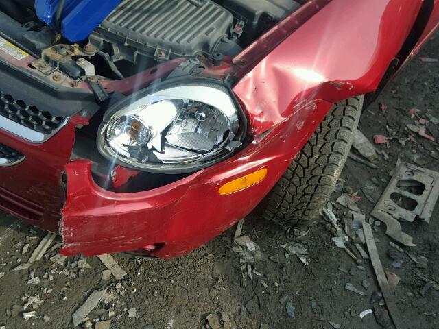 1B3ES56C55D162660 - 2005 DODGE NEON SXT RED photo 9