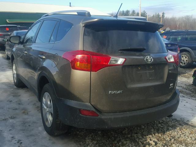 JTMBFREV1FD142150 - 2015 TOYOTA RAV4 LE TAN photo 3