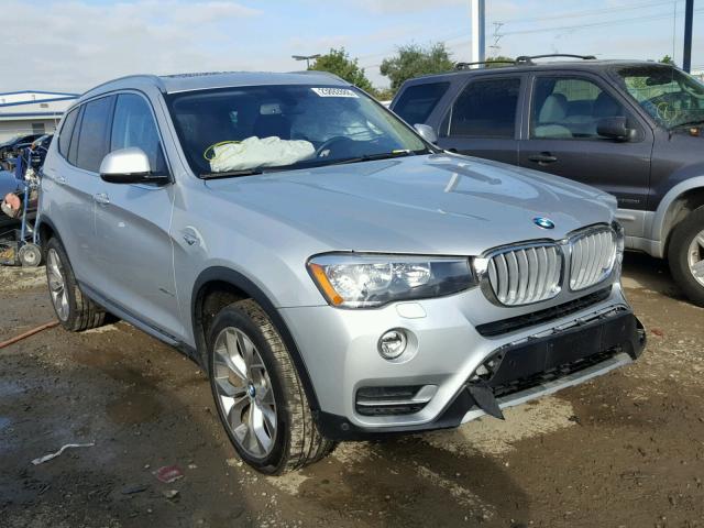 5UXWX9C59G0D73650 - 2016 BMW X3 XDRIVE2 SILVER photo 1