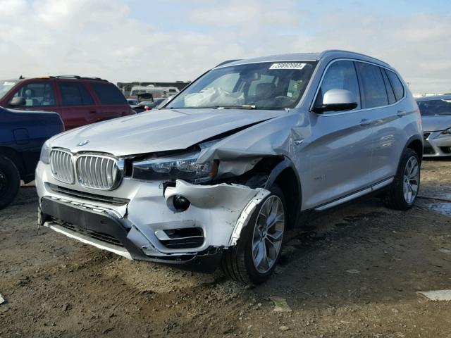 5UXWX9C59G0D73650 - 2016 BMW X3 XDRIVE2 SILVER photo 2