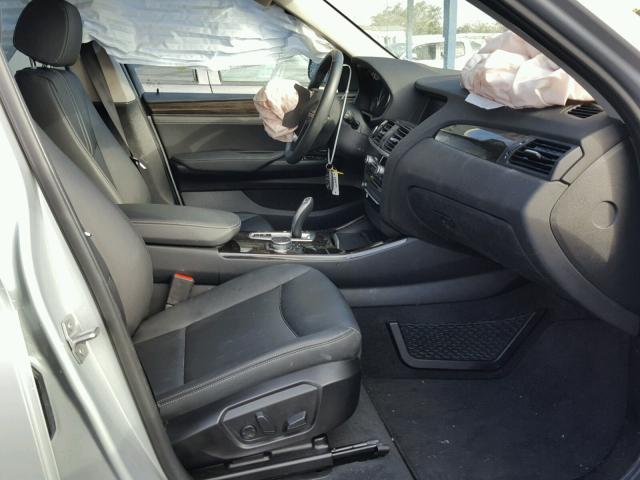 5UXWX9C59G0D73650 - 2016 BMW X3 XDRIVE2 SILVER photo 5