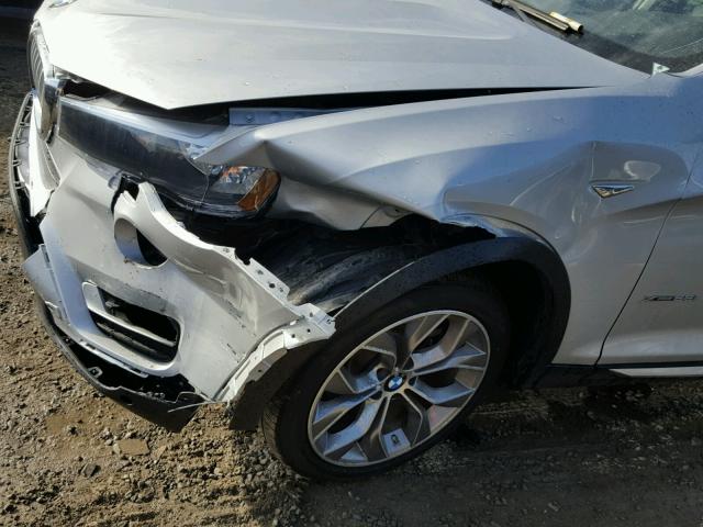 5UXWX9C59G0D73650 - 2016 BMW X3 XDRIVE2 SILVER photo 9