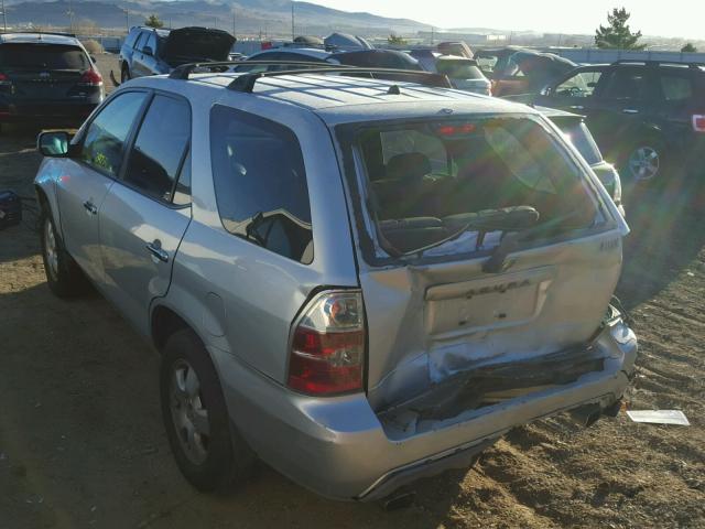 2HNYD18274H510621 - 2004 ACURA MDX SILVER photo 3