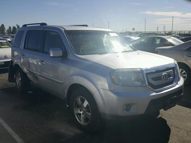 5FNYF3H51AB019209 - 2010 HONDA PILOT EXL SILVER photo 1