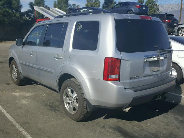 5FNYF3H51AB019209 - 2010 HONDA PILOT EXL SILVER photo 3