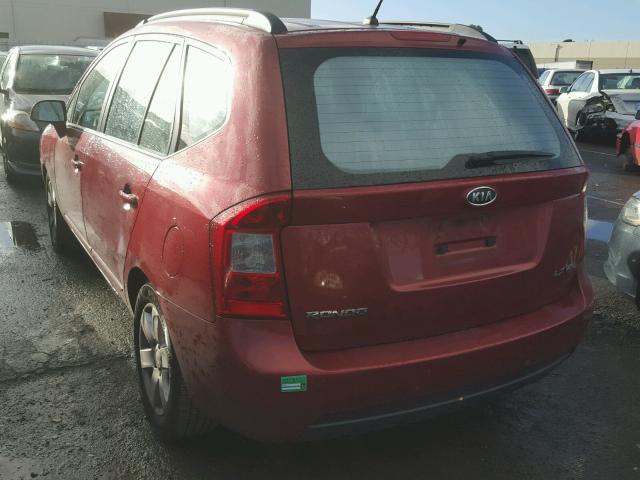 KNAFG526587164154 - 2008 KIA RONDO LX RED photo 3