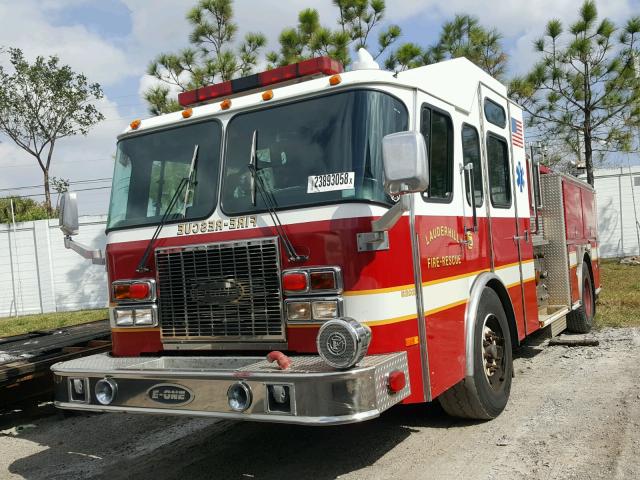 4ENFAAA80X1008072 - 1999 EMERGENCY ONE FIRETRUCK RED photo 2