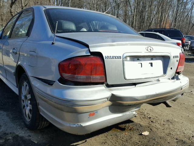 KMHWF35H95A105139 - 2005 HYUNDAI SONATA GLS SILVER photo 9