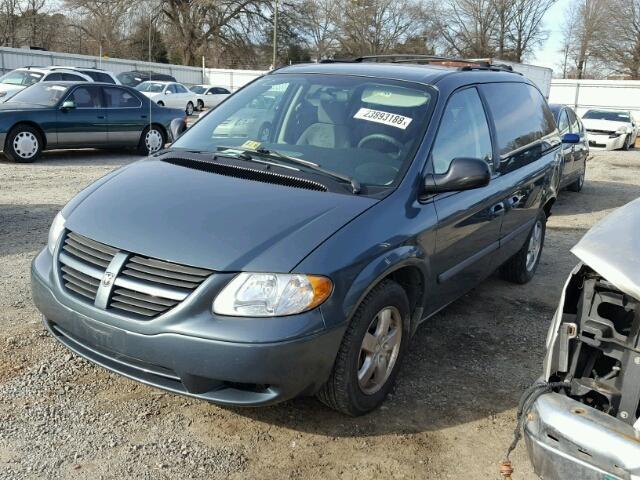 1D4GP45R17B164917 - 2007 DODGE CARAVAN SX GREEN photo 2