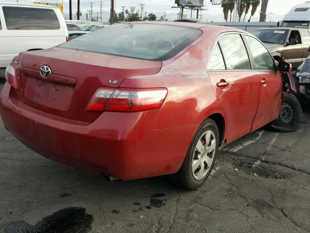 4T1BE46K89U327287 - 2009 TOYOTA CAMRY BASE RED photo 4