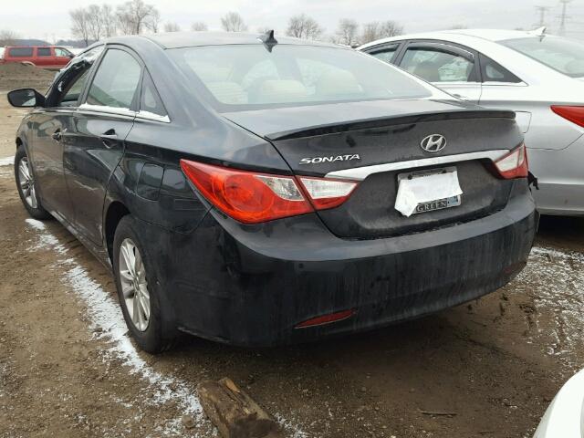 5NPEB4AC8DH686295 - 2013 HYUNDAI SONATA GLS BLACK photo 3