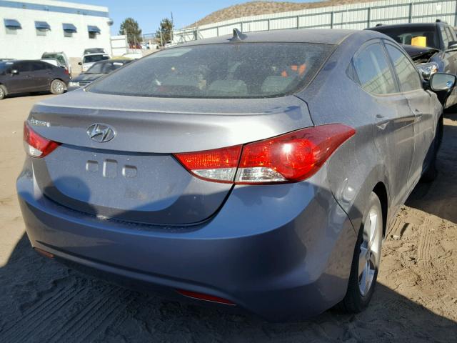 KMHDH4AE1DU915476 - 2013 HYUNDAI ELANTRA GL SILVER photo 4