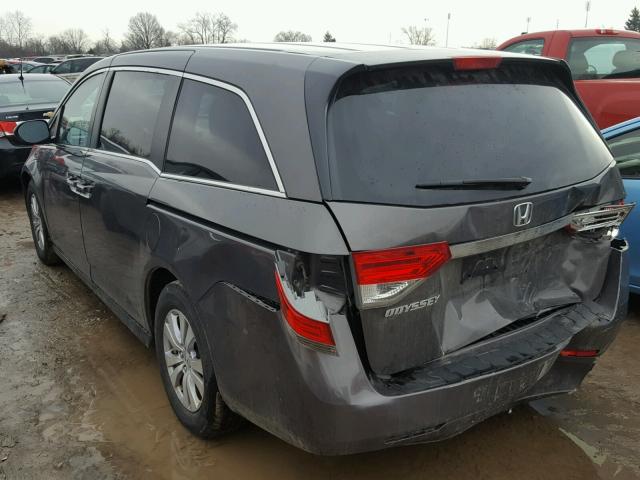 5FNRL5H42GB109297 - 2016 HONDA ODYSSEY EX GRAY photo 3