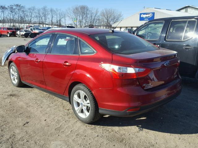 1FADP3F27DL289086 - 2013 FORD FOCUS SE RED photo 3