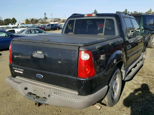 1FMZU77E91UB72278 - 2001 FORD EXPLORER BLACK photo 4