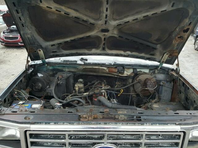 1FTEF26Y3GLA78262 - 1986 FORD F250 GREEN photo 7