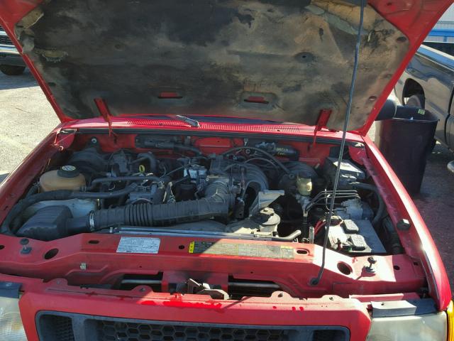 1FTYR10D94PA32816 - 2004 FORD RANGER RED photo 7