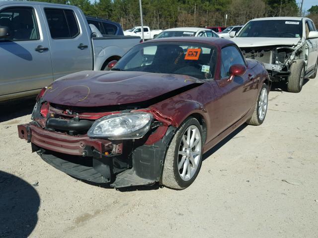 JM1NC2FF8A0210836 - 2010 MAZDA MX-5 MIATA MAROON photo 2