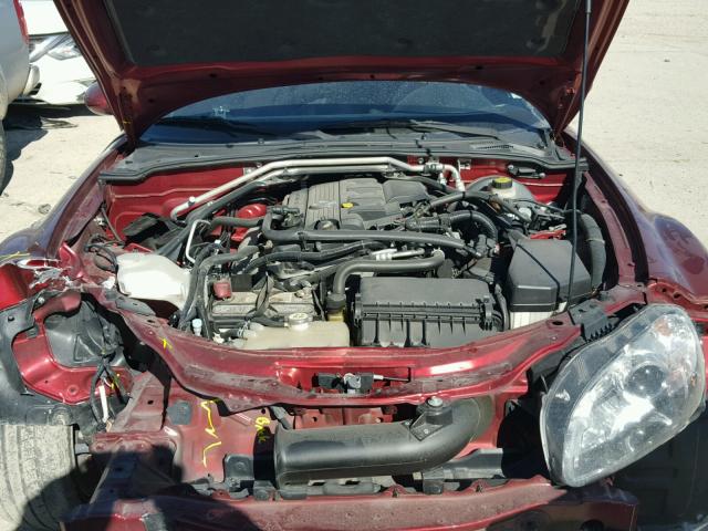 JM1NC2FF8A0210836 - 2010 MAZDA MX-5 MIATA MAROON photo 7